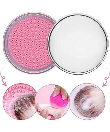 Make Up Brush Cleaner Set - Solid Soap Brush Cleaner with Makeup Brush Cleaner Mat - Easy to Clean Blenders Brush Cleaner Makeup Shampoo Removes Shadow Color Cosmetic Colors for Daily Use Travel Set - Buy Online on SooperMarket.com