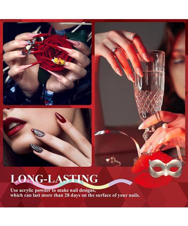 Saviland Halloween Acrylic Powder Set - 10 Colors for French Nails & 3D Nail Art - Professional Red Brown Black Polymer Powder - DIY Gifts - Gorgeous Party Queen - Buy Online on SooperMarket.com