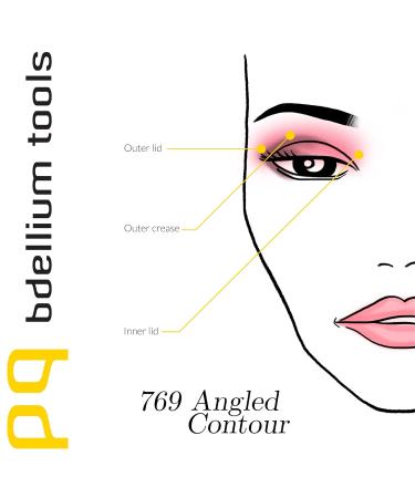 Bdellium Tools Pink Bambu 769 Angled Contour Brush - Professional Makeup Brush with Soft Synthetic Fibers for Perfect Contouring - 1pc International Shipping Available - Buy Online on SooperMarket.com