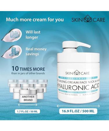 Hydrating 3-in-1 Moisturizing Cream with Hyaluronic Acid - Face  Neck & Hands - 16.9 fl. oz - Buy Online on SooperMarket.com