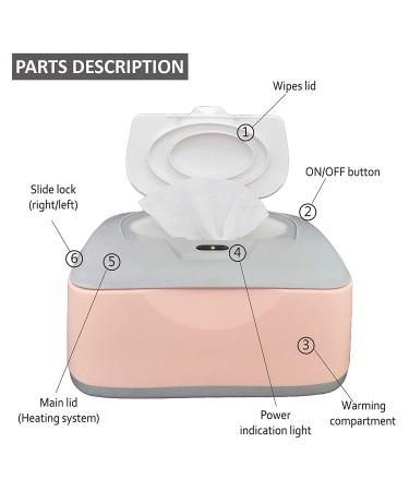 Baby Wet Wipes Warmer Dispenser Holder with Easy On/Off Switch - Exclusive on Amazon - Buy Online on SooperMarket.com