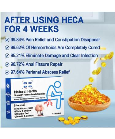 Doxenem Heca Natural Herbal Hemorrhoid Relief Capsules - Rapid Treatment for Itching, Burning Pain & Discomfort - 7pc/Box - Buy Online on SooperMarket.com