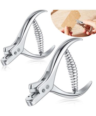 2 Pieces Pattern Notcher Stainless Steel Pattern Notcher Paper Notcher Pattern Punch Tool Designer Tailor Sewing Pliers Tailors Proofing Pliers Pattern Making Tool for Cloth Fabric DIY Crafts