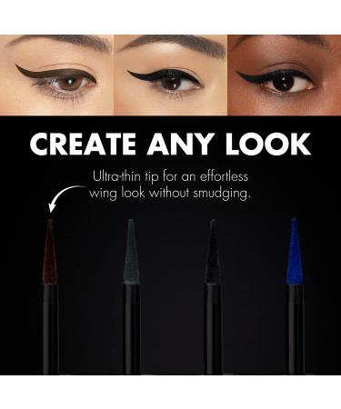 Milani Anti-Gravity Black Mascara with Castor Oil & Stay Put Matte Liquid Eyeliner Bundle - Buy Online on SooperMarket.com