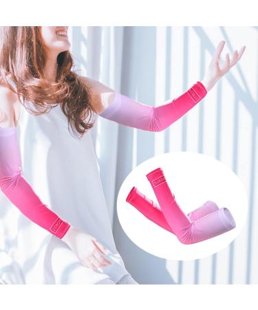 WskLinft 1 Pair Arm Sleeve -pilling Breathable Fine Stitching Quick-drying Arm Sleeve for Exercise Pink - Buy Online on SooperMarket.com