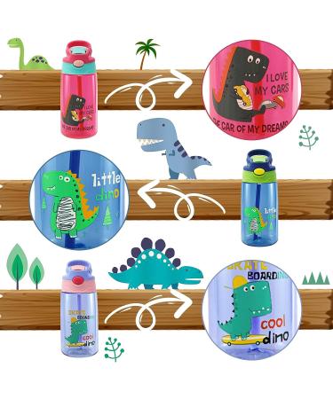 ROISDIYI Kids Water Bottle with Leak-Proof Straw, 16 oz BPA-Free Spout Lid for School - Purple 1 Pack - Buy Online on SooperMarket.com