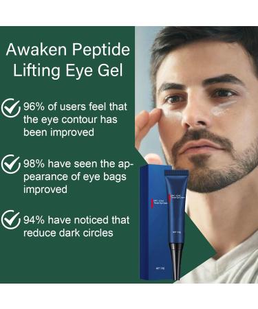 Men's Eye Cream - Anti Aging Caffeine Gel for Dark Circles & Puffiness | Hydrating Peptide Formula for Wrinkles & Bags - Buy Online on SooperMarket.com