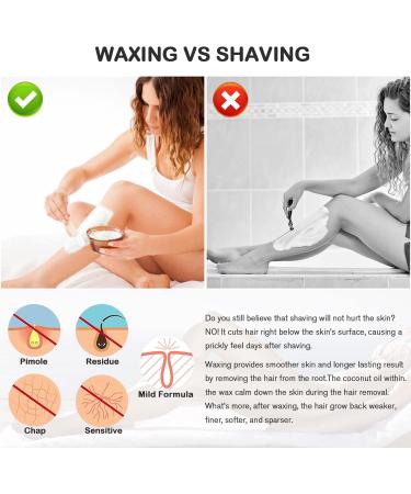 500g Professional Hard Wax Beads for Painless Hair Removal - Full Body, Face, Bikini Line (Pearl) - Buy Online on SooperMarket.com