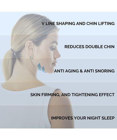Double Chin Reducer Face Lifting Band | Anti Snoring Chin Strap - Blue - Buy Online on SooperMarket.com