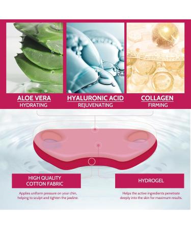 Face Mask V Lifting Face Lift Tape Double Chin Reducer Lifting Hydrogel Collagen Mask With Aloe Firming Anti-Wrinkle Mask Earhook Neck Lift Slimming Mask For Women & Men - Buy Online on SooperMarket.com