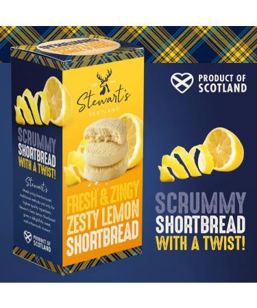 Stewart's Signature Refreshing Shortbread Gift Set - Lemon Curd, Chocolate Orange & Raspberry White Chocolate Biscuits (3x160g) - Scottish Luxury Treat - Buy Online on SooperMarket.com