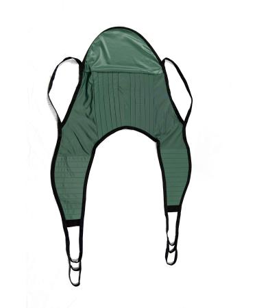 ProHeal Universal Padded Lift U Sling with Head Support, Large, 59"L x 21.5" -Polyester Divided Leg Slings for Patient Lifts -Compatible with Hoyer, Invacare, McKesson, Drive, Lumex, Joerns Large (Pack of 1)