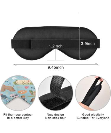 WELLDAY Cute Dogs Sleep Mask - Soft Comfort Blindfold for Men and Women - Buy Online on SooperMarket.com