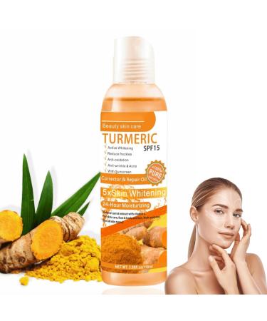 Turmeric Oil Turmeric Face Serum Dark Spot Correcting Glow Serum Reduces Age Spots Sun Spot Improve Brightening Moisturzing Body Face Oils and Serums (Turmeric Oil)