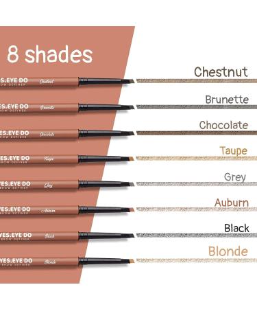 Smudgeproof Gray Eyebrow Pencil for Older Women | Waterproof Dual-ended Makeup Pen with Brush Spoolie for Precise Definition | Longlasting Automatic Eye Brow Makeup - Buy Online on SooperMarket.com