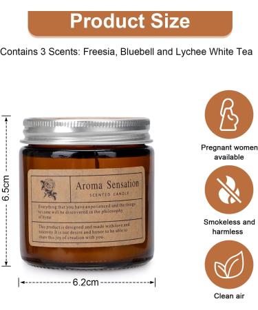 Fragrance Candle Gift Set for Women - 3 Aromatherapy Scents | Soy Wax Candles for Stress Relief & Special Occasions - Perfect for Mother Christmas Birthdays & Valentine's Day - Buy Online on SooperMarket.com