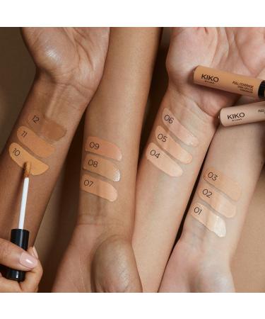 Kiko Milano Full Coverage Dark Circles Concealer 04 | High Opacity Liquid Concealer for Eyes & Face | 1 Pack - Buy Online on SooperMarket.com