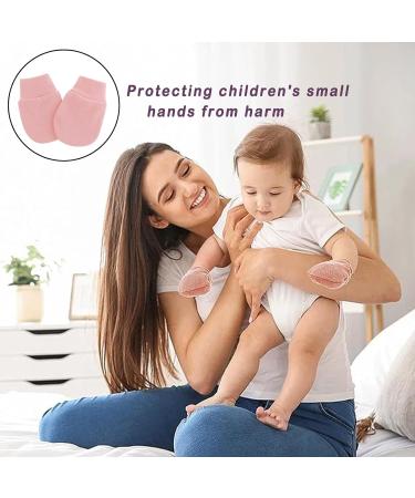 6 Pairs Newborn Baby Anti-Scratch Mittens | Soft Adjustable Cotton Gloves for 0-6 Months Boys Girls - Buy Online on SooperMarket.com