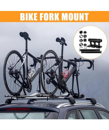 Nizirioo Bicycle Fork Holder - Aluminum Alloy Roof Rack Quick Tensioner with 4 Pairs Side Covers for Racing Bikes - Buy Online on SooperMarket.com