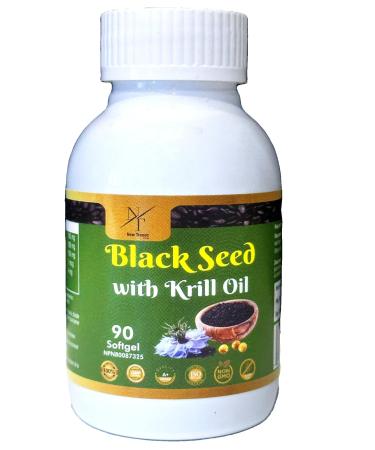 Black Seed with Krill Oil- 90 Softgels 2 in one Premium Cold-Pressed