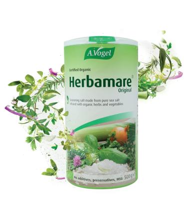A.Vogel Herbamare Original Seasoning Salt | Sea Salt with 12 Different Fresh Organic Vegetables & Herbs| Add Flavour to Cooking | 500g