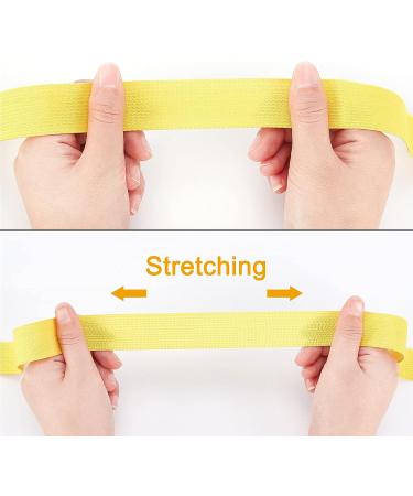 BENECREAT 1 Inch Elastic Band Ribbon - 12 Colors, 32 Yards for Sewing, Headbands, Hair Ties - Craft Project Supplies - Buy Online on SooperMarket.com