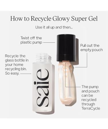 Saie Glowy Super Gel Luminizer - Starglow (1 oz) | Lightweight Illuminator for Glowing Skin - Buy Online on SooperMarket.com
