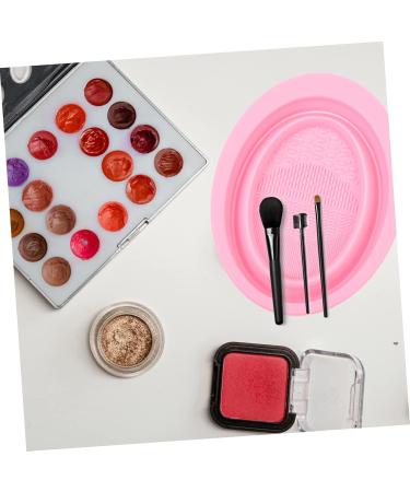 Shop Pink Cleaning Pad - Makeup Brush Cleaner & Rinsing Tool | 14.5x11cm - Perfect for Beauty Routine - Buy Online on SooperMarket.com