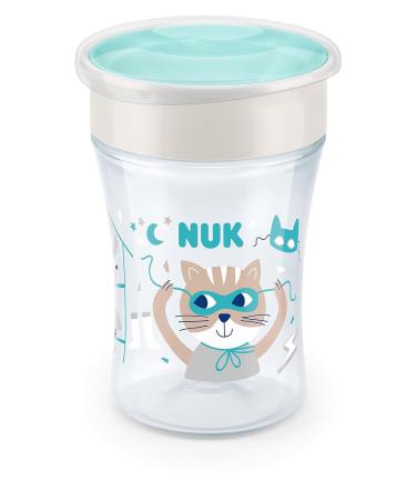 Nuk Magic Cup & Mini Magic Cup Duo-Set | Leak-Proof BPA-Free | 360 Drinking Rim | Ideal for 6-8 Months | 160ml & 230ml | Mint Mouse (Turquoise) | International Shipping Available - Buy Online on SooperMarket.com