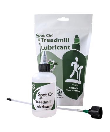 Treadmill Belt Lubricant/Lube - Made in The USA - Applicator Tube for Treadmill Belt Lubrication - 100% Silicone - Spot On 4 ounce