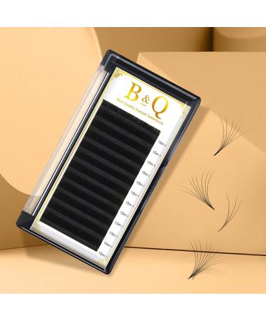 Easy Fan Lashes D-0.03-15mm | Russian Volume Eyelash Extensions | Self Fanning Lashes | 15mm D Curl | Blooming Volume Lash Extension - Buy Online on SooperMarket.com