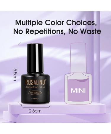 ROSALIND 24PCS Gel Nail Polish Set - 20 Color Fall Winter Gel Polish with Base Coat & Top Coats for Stunning Holiday Nails - Buy Online on SooperMarket.com