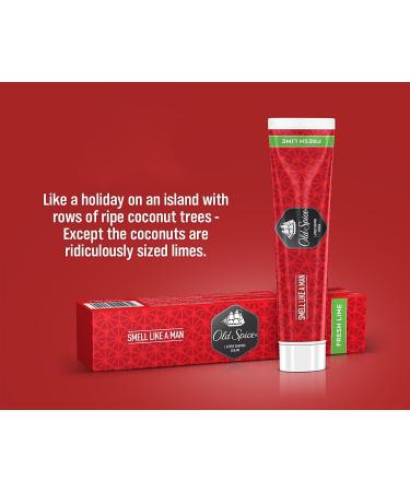 Old Spice Lime Shaving Cream 70g - Smooth Lather for a Refreshing Shave - Buy Online on SooperMarket.com