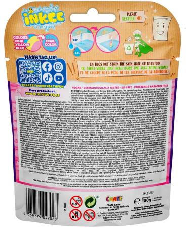 Inkee Rainbow Bath Bombs 3-Pack | Fragrant Kids Bath Time with Almond Oil & Colorful Layers - Buy Online on SooperMarket.com
