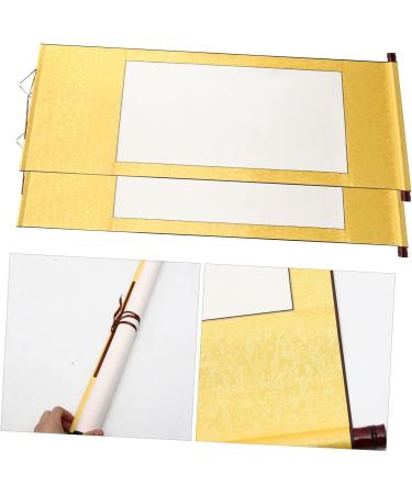 Operitacx 2pcs Blank Painting Scroll Rice Paper Blank Hanging Scroll Calligraphy Practicing Paper Portable As Shown 3 120X58cm - Buy Online on SooperMarket.com