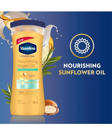 Vaseline Intensive Care Nourishing Argan Oil Lotion 400ml - 72h Protection for All Skin Types - Shop Internationally - Buy Online on SooperMarket.com