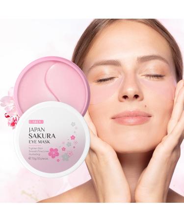 Eye Mask JAPAN SAKURA - 100pcs Nourishing Eye Patches for Puffy Eyes Dark Circles & Under Eye Bags - Buy Online on SooperMarket.com