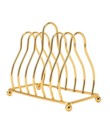 Gold Palette Rack - Carbon Steel Makeup Organizer with 6 Compartments | Coaster Holder & Drying Stand - Buy Online on SooperMarket.com