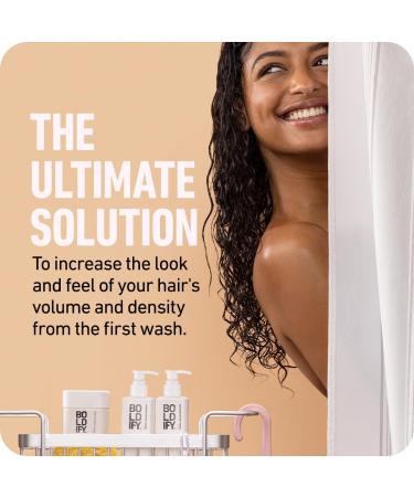 Boldify Shampoo + Conditioner Bundle - Natural Hair Retention & Anti Hair Loss Formula - Volumizing for Fine Hair - Vitamin Enriched for Thicker, Fuller Hair - Cruelty & Sulfate Free - Buy Online on SooperMarket.com