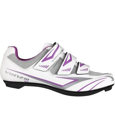 Venzo Women's Road Cycling Shoes - 3 Strap Design - Compatible with Peloton, Shimano SPD, Look ARC Delta - Includes Peloton Cleats - Size 5.5 - Buy Online on SooperMarket.com