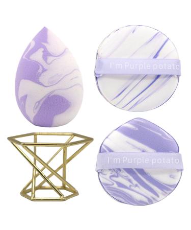 Makeup Sponge Set Makeup Beauty Sponge Holder Face Puff | Comfortable Beauty Blenders Set for Dry and Wet Use Makeup Puff for Liquid Foundation Bb Cream