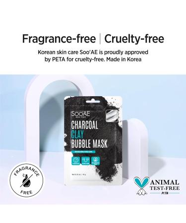 SOOAE Charcoal Clay Bubble Mask - 12 Pack | Carbonated Blackhead Care & Oily Skin Detox | Kaolin Bentonite & Activated Charcoal | Korean Skincare Solution - Buy Online on SooperMarket.com