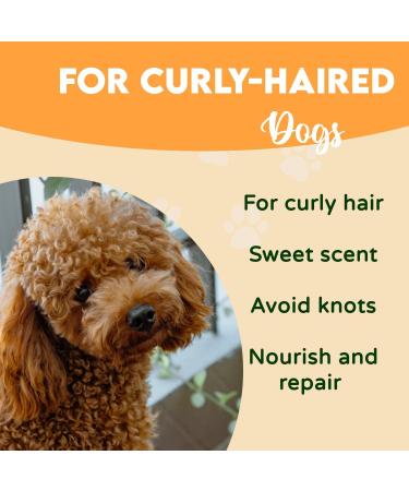 DISANE Natural Dog Conditioner Shampoo for Curly-Haired Dogs with Avocado Oil 250ml | Nourishing & Repairing Coat, Prevents Frizz, Enhances Curls - Buy Online on SooperMarket.com