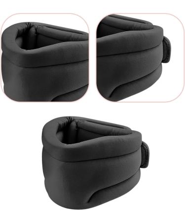 Predolo Cervicorrect Neck Support Foam Pillow - Soft Sponge Neck Brace for Airplanes Black | International Shipping Available - Buy Online on SooperMarket.com