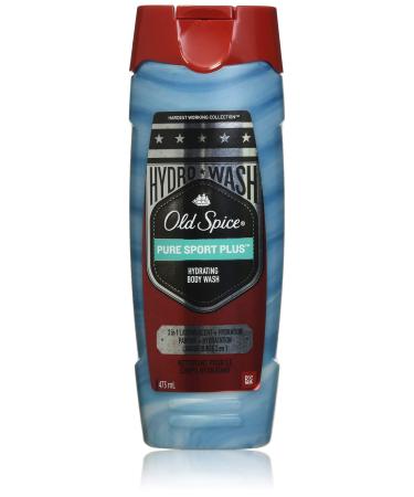 Old Spice Hydro Wash Body Wash Hardest Working Collection Pure Sport Plus 16 Oz  0.9 Pound pure sport 16 Fl Oz (Pack of 1)
