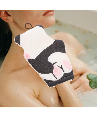 Buy Exfoliating Bath Gloves | 2-in-1 Cleaning & Scrubbing Mitts | Compact Viscose Shower Accessories for Soft Skin - Buy Online on SooperMarket.com