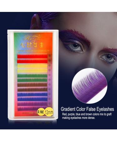 Colorful Rainbow False Eyelash Extensions | Custom Gradient 12mm Eyelash Earrings - Shop Internationally - Buy Online on SooperMarket.com