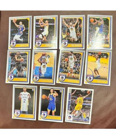 2022-23 Panini NBA Hoops Golden State Warriors Team Set Includes Rookies (Hand Collated) of 11 Cards: #223 Stephen Curry #224 Klay Thompson #225 Draymond Green #226 Jordan Poole #227 Andrew Wiggins #228 James Wiseman #229 Jonathan Kuminga #230 Moses Moody