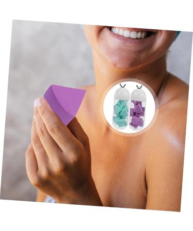 NOLITOY 2 Capsule Bottle Beauty Egg Makeup Sponges - Hydrophilic Polyurethane Blender for Flawless Foundation | International Shipping - Buy Online on SooperMarket.com
