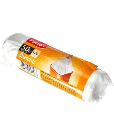 Buy Paclan Garbage Bags with Handle 20 x 50L - 40 Durable Transparent Bags (Pack of 2) for International Shipping - Buy Online on SooperMarket.com